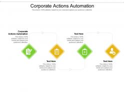 Corporate actions automation ppt powerpoint presentation infographic template icon cpb