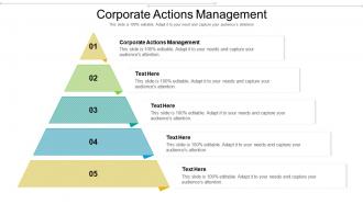 Corporate actions management ppt powerpoint presentation pictures backgrounds cpb