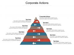 Corporate actions ppt powerpoint presentation infographics aids cpb