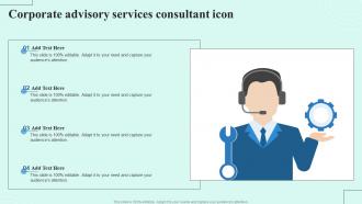 Corporate Advisory Services Consultant Icon