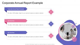 Corporate Annual Report Example In Powerpoint And Google Slides Cpb