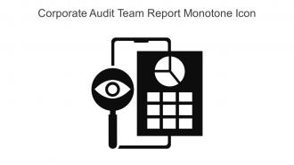 Corporate Audit Team Report Monotone Icon In Powerpoint Pptx Png And Editable Eps Format