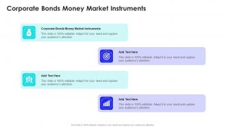 Corporate Bonds Money Market Instruments In Powerpoint And Google Slides Cpb