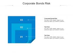Corporate bonds risk ppt powerpoint presentation summary model cpb