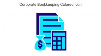 Corporate Bookkeeping Colored Icon In Powerpoint Pptx Png And Editable Eps Format