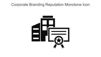 Corporate Branding Reputation Monotone Icon In Powerpoint Pptx Png And Editable Eps Format