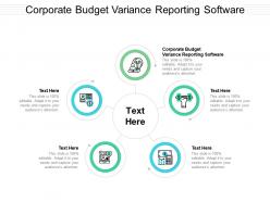 Corporate budget variance reporting software ppt powerpoint presentation ideas show cpb