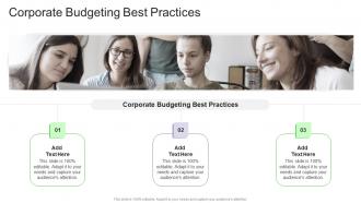 Corporate Budgeting Best Practices In Powerpoint And Google Slides Cpb