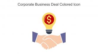 Corporate Business Deal Colored Icon In Powerpoint Pptx Png And Editable Eps Format