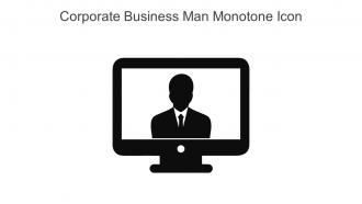 Corporate Business Man Monotone Icon In Powerpoint Pptx Png And Editable Eps Format
