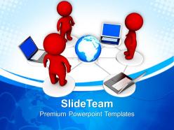 Corporate business strategy powerpoint templates networking global ppt process