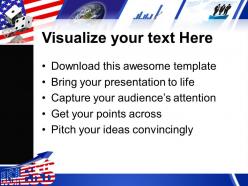 Corporate business strategy powerpoint templates usa america ppt themes