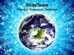 Corporate business strategy templates blue earth environment ppt process powerpoint