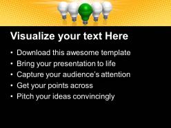 Corporate business strategy templates green idea technology company ppt presentation powerpoint