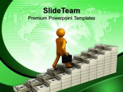Corporate business strategy templates steps to growth finance ppt themes powerpoint