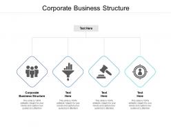 Corporate business structure ppt powerpoint presentation pictures show cpb