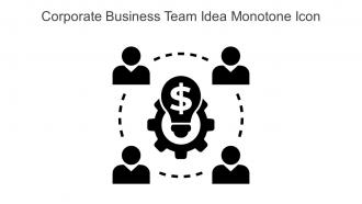 Corporate Business Team Idea Monotone Icon In Powerpoint Pptx Png And Editable Eps Format