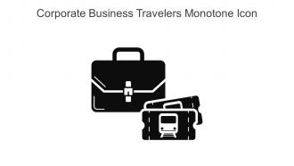 Corporate Business Travelers Monotone Icon In Powerpoint Pptx Png And Editable Eps Format