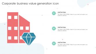Corporate Business Value Generation Icon