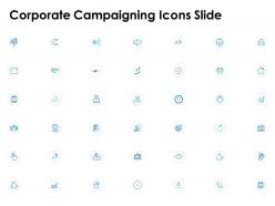 Corporate campaigning icons slide arrows goal d100 ppt powerpoint presentation icon samples
