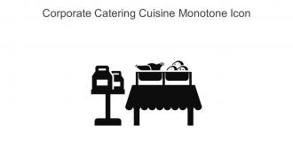 Corporate Catering Cuisine Monotone Icon In Powerpoint Pptx Png And Editable Eps Format
