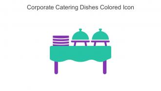 Corporate Catering Dishes Colored Icon In Powerpoint Pptx Png And Editable Eps Format