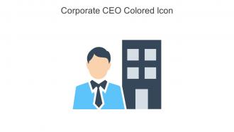 Corporate CEO Colored Icon In Powerpoint Pptx Png And Editable Eps Format