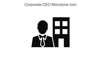Corporate CEO Monotone Icon In Powerpoint Pptx Png And Editable Eps Format