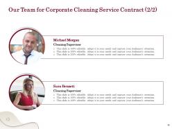 Corporate Cleaning Service Contract Proposal Powerpoint Presentation Slides