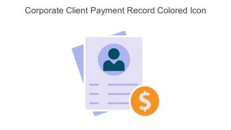 Corporate Client Payment Record Colored Icon In Powerpoint Pptx Png And Editable Eps Format