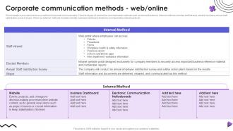 Corporate Communication Methods Web Online Event Communication