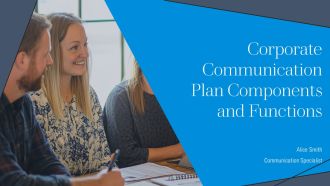 Corporate Communication Plan Components And Functions PPT Outline AT