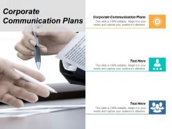 Corporate communication plans ppt powerpoint presentation show templates cpb