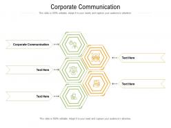 Corporate Communication Ppt Powerpoint Presentation Icon Example File Cpb
