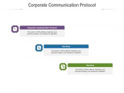 Corporate communication protocol ppt powerpoint presentation portfolio visuals cpb