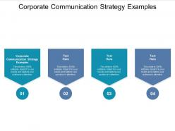 Corporate communication strategy examples ppt powerpoint presentation shapes cpb