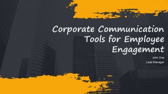 Corporate Communication Tools For Employee Engagement PPT Information AT