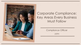 Corporate Compliance Key Areas Every Business Must Follow PPT Example AT