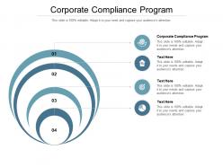 Corporate compliance program ppt powerpoint presentation layouts backgrounds cpb