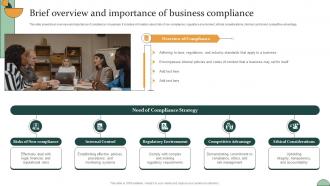 Corporate Compliance Strategy Brief Overview And Importance Of Business Compliance Strategy SS V