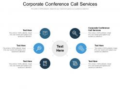 Corporate conference call services ppt powerpoint presentation icon display cpb