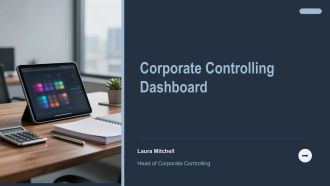 Corporate Controlling Dashboard PPT Template VA