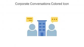 Corporate Conversations Colored Icon In Powerpoint Pptx Png And Editable Eps Format