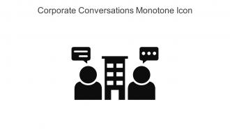 Corporate Conversations Monotone Icon In Powerpoint Pptx Png And Editable Eps Format