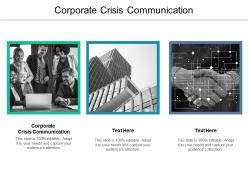 Corporate crisis communication ppt powerpoint presentation diagram graph charts cpb