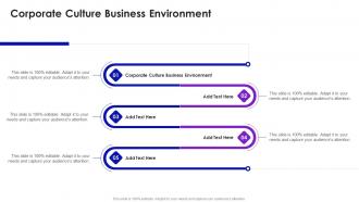 Corporate Culture Business Environment In Powerpoint And Google Slides Cpb