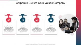 Corporate Culture Core Values Company In Powerpoint And Google Slides Cpb