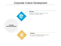 Corporate culture development ppt powerpoint presentation portfolio layout cpb