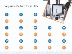 Corporate culture icons slide ppt powerpoint presentation summary graphics