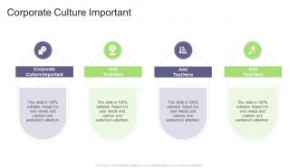 Corporate Culture Important In Powerpoint And Google Slides Cpb